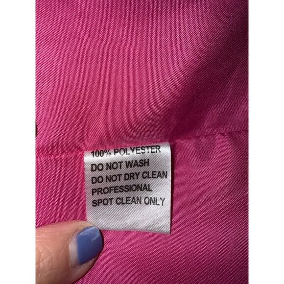 JJ’s House Fuchsia Evening Gown Long Formal Dress V-Neck Pleated Bodice Sz 10 - Picture 10 of 11